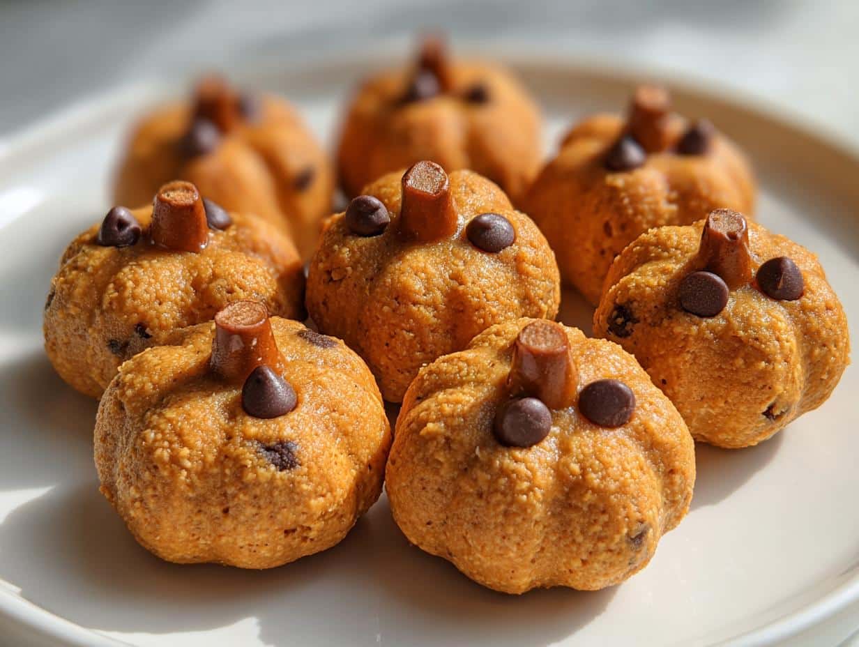 Easy No-Bake Chocolate Peanut Butter Pumpkins for Halloween